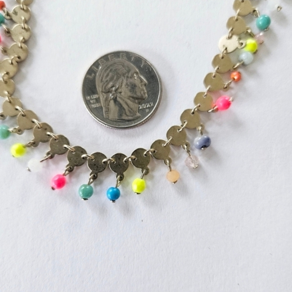 Ann Taylor Gold Beaded Necklace - Picture 5 of 9